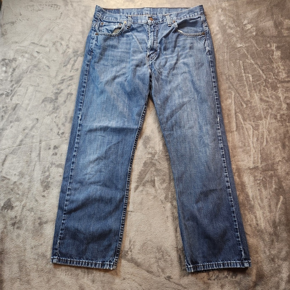 Levis 569 Jeans Mens 34x30 Blue Loose Straight Baggy Medium Wash Denim Y2K VTG